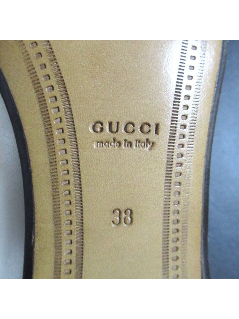 Gucci Jordan Embroidered Horsebit Slip on Loafers 38 Ivory - Picture 10 of 12